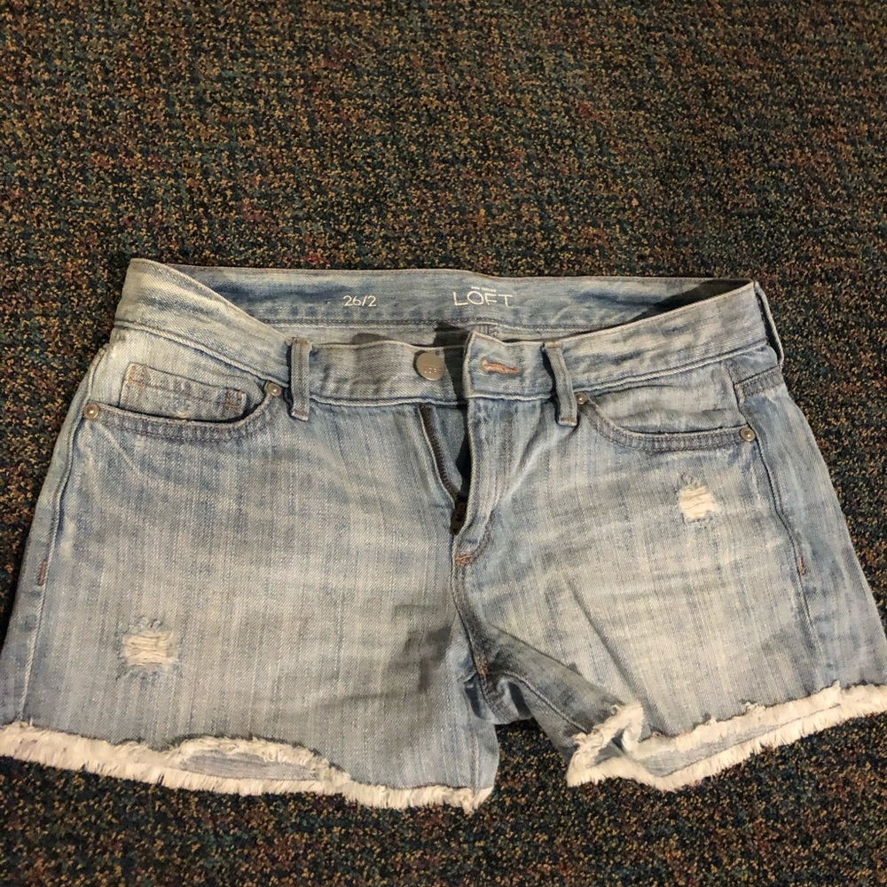 Loft jean shorts